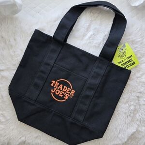 NWT "Black" Trader Joe’s Trick Or Treat Mini Canvas Bag